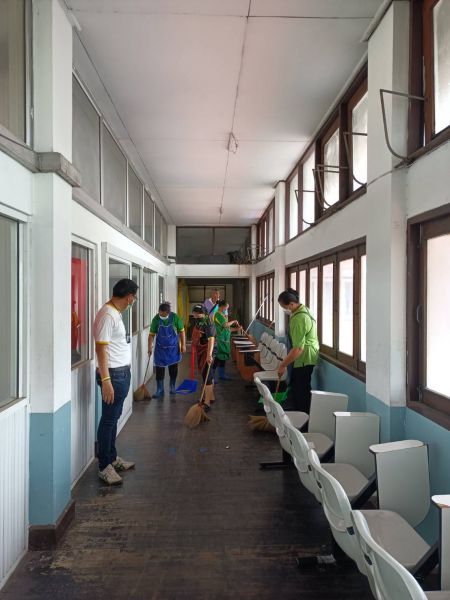 งานทำความสะอาด โรงเรียนวัดสระเกศ โรงเรียนร่วมพัฒนา  เตรียมการก่อนเปิดภาคเรียนที่ 1 /2565