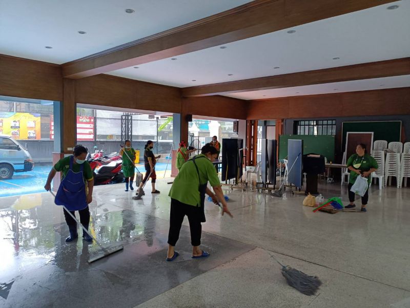 งานทำความสะอาด โรงเรียนวัดสระเกศ โรงเรียนร่วมพัฒนา  เตรียมการก่อนเปิดภาคเรียนที่ 1 /2565