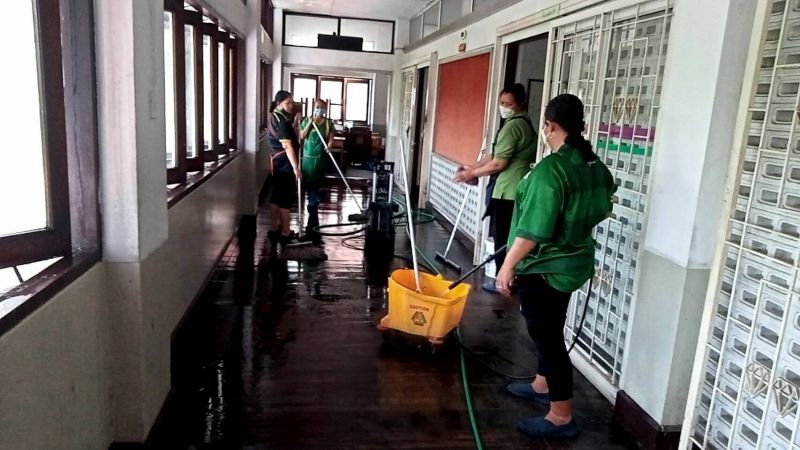 งานทำความสะอาด โรงเรียนวัดสระเกศ โรงเรียนร่วมพัฒนา  เตรียมการก่อนเปิดภาคเรียนที่ 1 /2565
