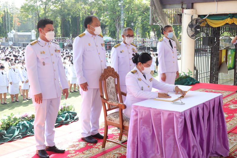 โรงเรียนเทพศิรินทร์ ร่วมพิธีถวายพระพรชัยมงคล เนื่องในโอกาส วันเฉลิมพระชนมพรรษา สมเด็จพระนางเจ้าสุทิดา พัชรสุธาพิมลลักษณ พระบรมราชินี