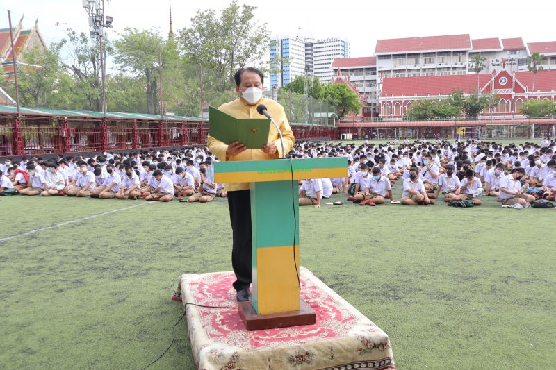 โรงเรียนเทพศิรินทร์ จัดกิจกรรม พิธีหล่อเทียนจำนำพรรษา