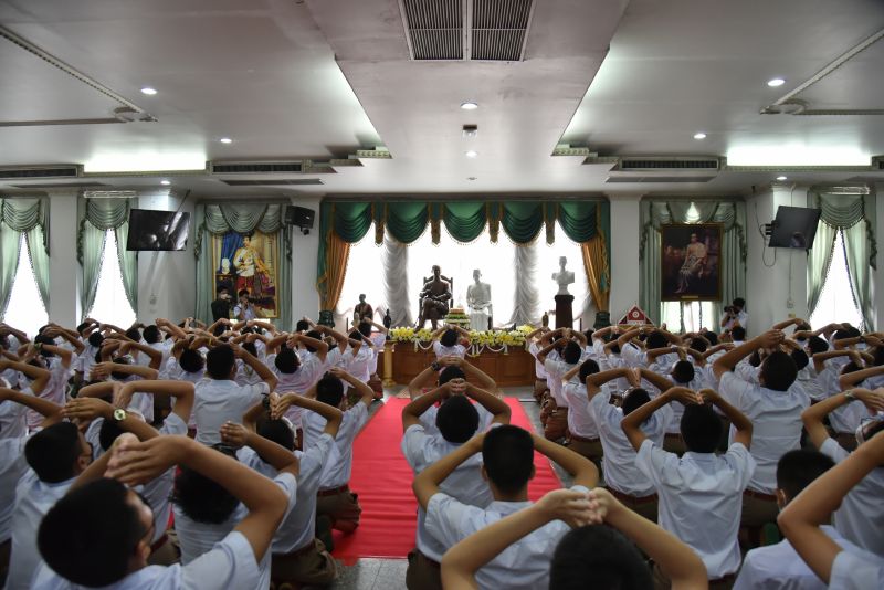 โรงเรียนเทพศิรินทร์ จัดกิจกรรมพิธีประดับเข็ม  แก่นักเรียนระดับชั้น ม.4 ปีการศึกษา 2565 รุ่น 139