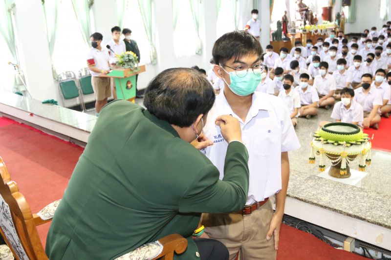 โรงเรียนเทพศิรินทร์ จัดกิจกรรมพิธีประดับเข็ม  แก่นักเรียนระดับชั้น ม.5 ปีการศึกษา 2565 รุ่น 138