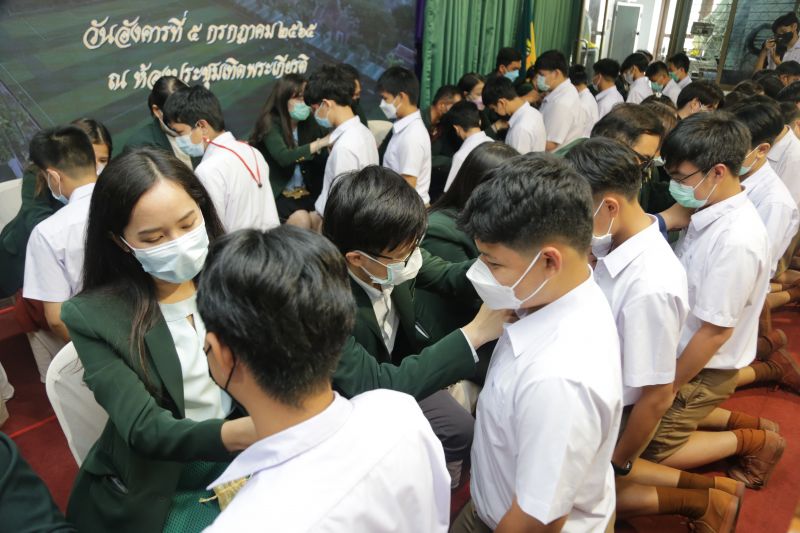โรงเรียนเทพศิรินทร์ จัดกิจกรรมพิธีประดับเข็ม  แก่นักเรียนระดับชั้น ม.5 ปีการศึกษา 2565 รุ่น 138