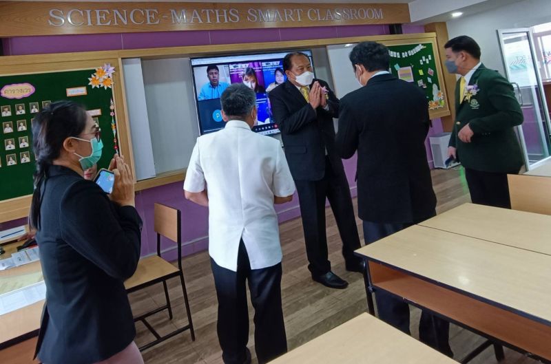 พิธีเปิดกิจกรรมนำเสนอโครงงานนักเรียน ครั้งที่ 12 โครงการห้องเรียนพิเศษวิทยาศาสตร์  คณิตศาสตร์ เทคโนโลยีและสิ่งแวดล้อม เครือข่ายภาคกลางตอนบน