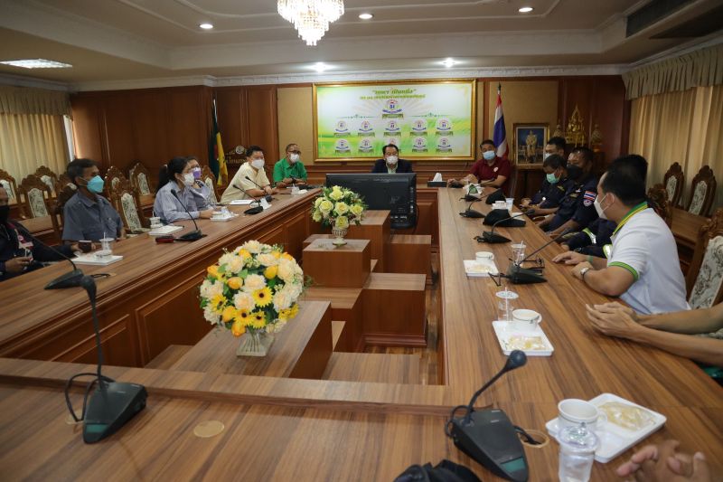 การประชุมเพื่อเตรียมการฝึกซ้อมดับเพลิงและอพยพหนีไฟ  กรณีเกิดเพลิงไหม้ในบริเวณโรงเรียน
