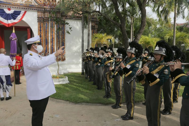สมเด็จพระกนิษฐาธิราชเจ้า กรมสมเด็จพระเทพรัตนราชสุดาฯ เสด็จพระราชดำเนินในการพระราชพิธีทรงบำเพ็ญพระราชกุศลถวายผ้าพระกฐิน