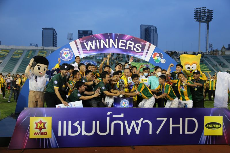 โรงเรียนเทพศิรินทร์ คว้าแชมป์ฟุตบอล แชมป์กีฬา 7 สี มาครองสมัยแรก