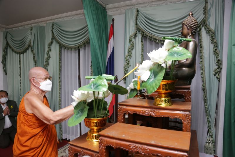 พิธีเปิดการสอบธรรมศึกษาชั้นตรี โท เอก ประจำปีการศึกษา 2565 สำนักเรียนวัดเทพศิรินทราวาส 