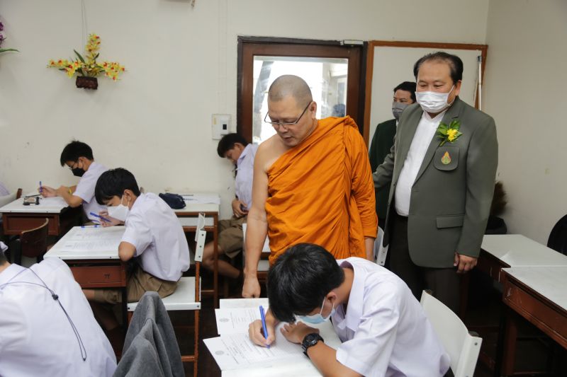 พิธีเปิดการสอบธรรมศึกษาชั้นตรี โท เอก ประจำปีการศึกษา 2565 สำนักเรียนวัดเทพศิรินทราวาส 