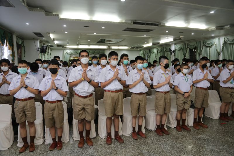 พิธีมอบประกาศนียบัตรสำหรับนักเรียนที่สอบได้ธรรมศึกษา ชั้นตรี โท เอก ประจำปีการศึกษา 2563