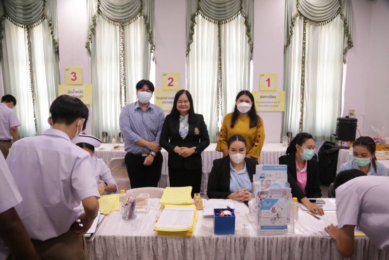 การตรวจสุขภาพนักเรียนโรงเรียนเทพศิรินทร์ ประจำปีการศึกษา 2565