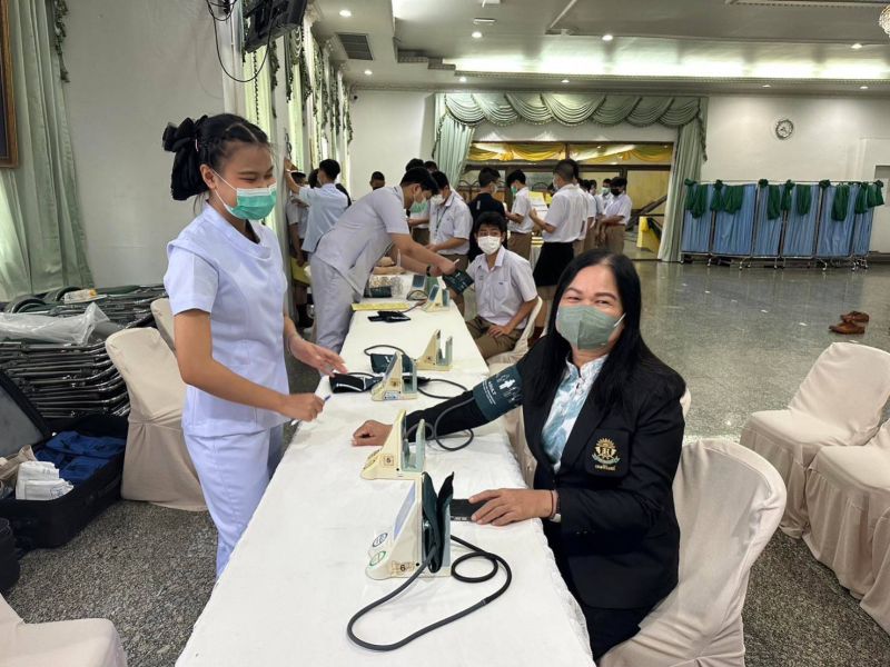 การตรวจสุขภาพนักเรียนโรงเรียนเทพศิรินทร์ ประจำปีการศึกษา 2565