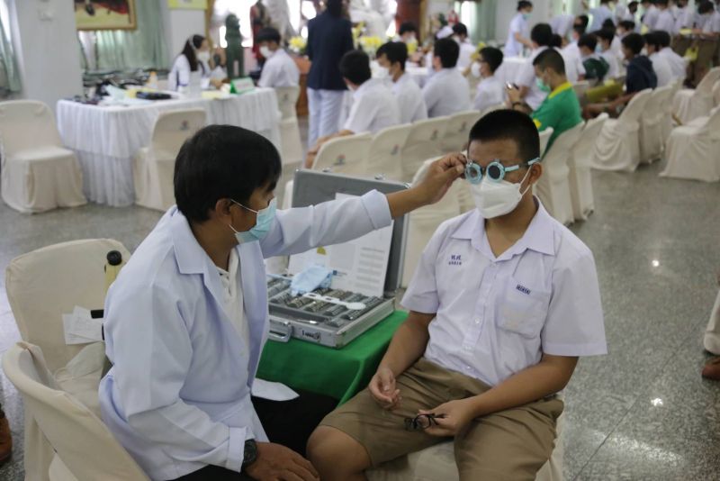 การตรวจสุขภาพนักเรียนโรงเรียนเทพศิรินทร์ ประจำปีการศึกษา 2565
