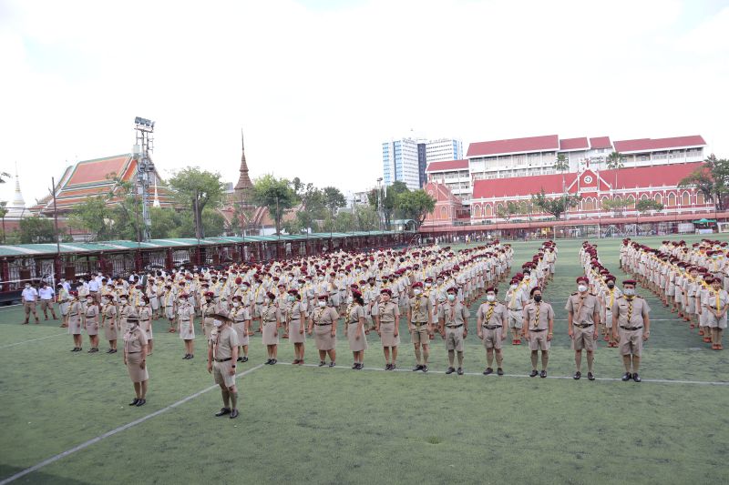 พิธีประดับบ่าและเข้าประจำกองลูกเสือสามัญรุ่นใหญ่ (ม.2) ประจำปีการศึกษา 2565
