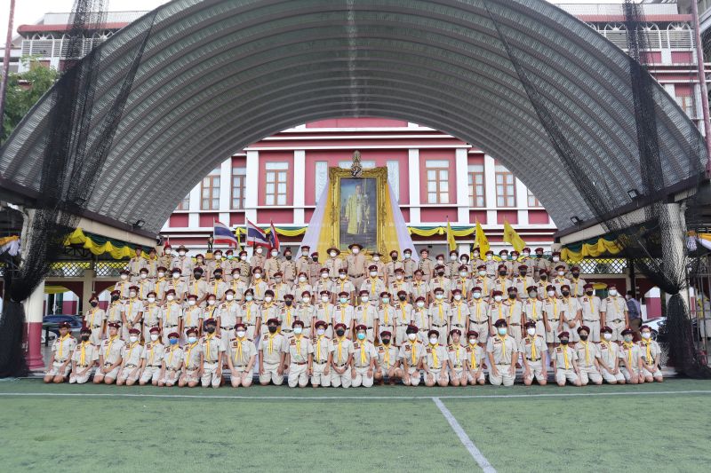 พิธีประดับบ่าและเข้าประจำกองลูกเสือสามัญรุ่นใหญ่ (ม.2) ประจำปีการศึกษา 2565