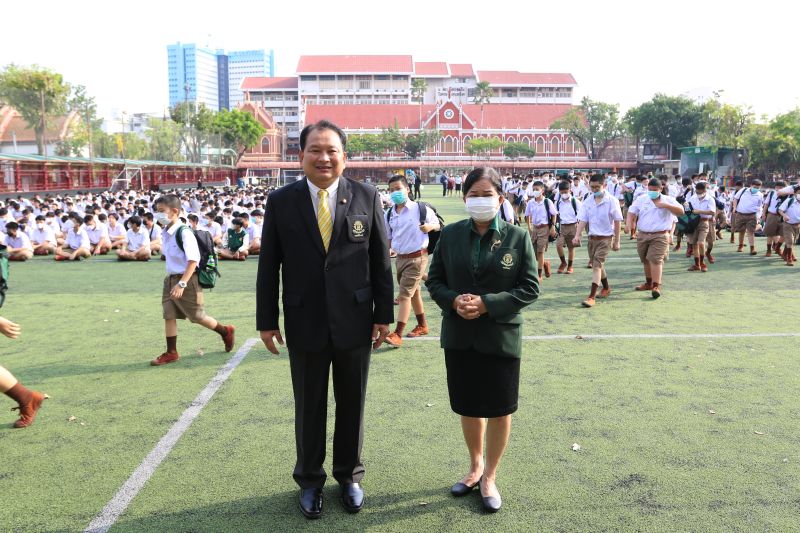 โรงเรียนเทพศิรินทร์จัดการสอบวัดผลท้ายกิจกรรมเตรียมความพร้อม  ของนักเรียนระดับชั้น ม. 1 และ ม.4 ปีการศึกษา 2566