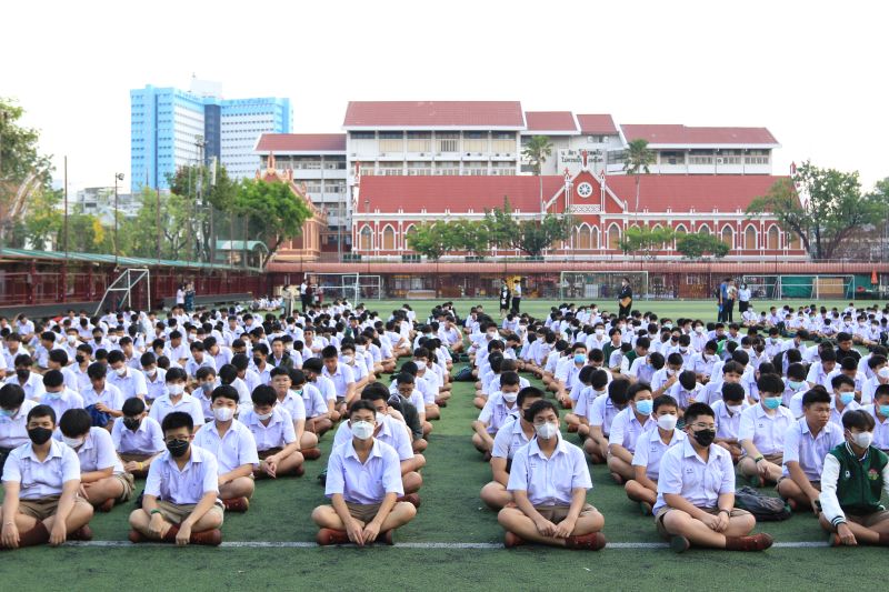 โรงเรียนเทพศิรินทร์จัดการสอบวัดผลท้ายกิจกรรมเตรียมความพร้อม  ของนักเรียนระดับชั้น ม. 1 และ ม.4 ปีการศึกษา 2566
