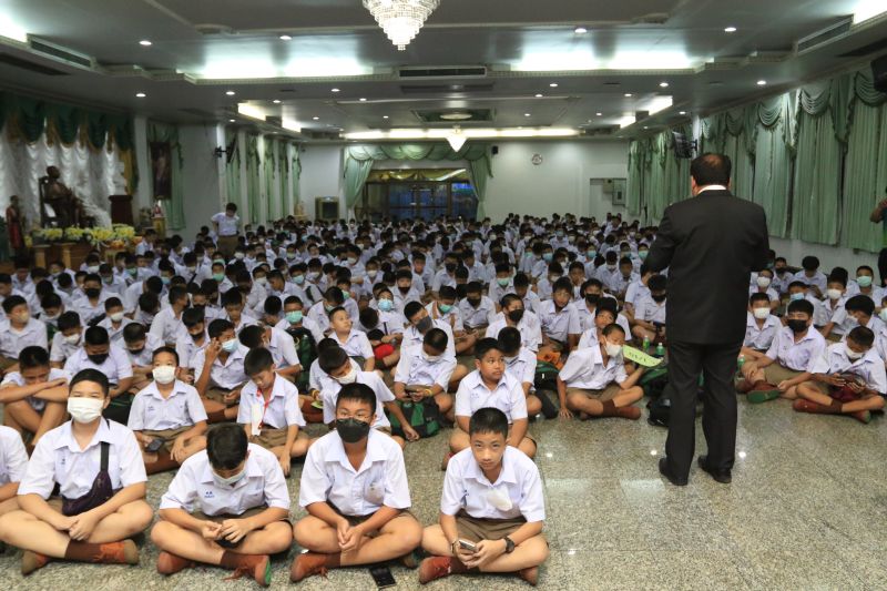 ก้าวแรกที่ยิ่งใหญ่ สู่สายใยเทพศิรินทร์ กิจกรรมปฐมนิเทศลูกแม่รำเพย  สู่ดินแดนแห่งเกียรติภูมิ ระดับชั้นมัธยมศึกษาปีที่ 1 ปีการศึกษา 2566