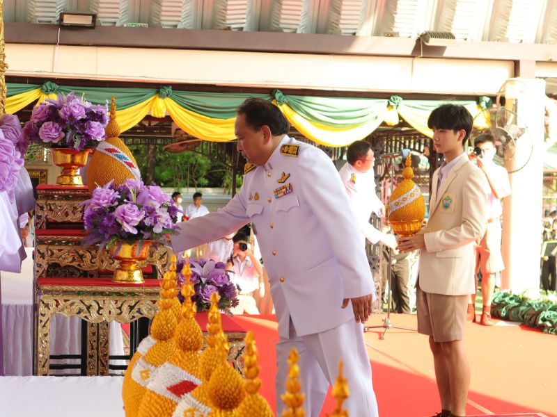 โรงเรียนเทพศิรินทร์ ร่วมพิธีถวายพระพรชัยมงคล เนื่องในโอกาส วันเฉลิมพระชนมพรรษา สมเด็จพระนางเจ้าสุทิดา พัชรสุธาพิมลลักษณ พระบรมราชินี