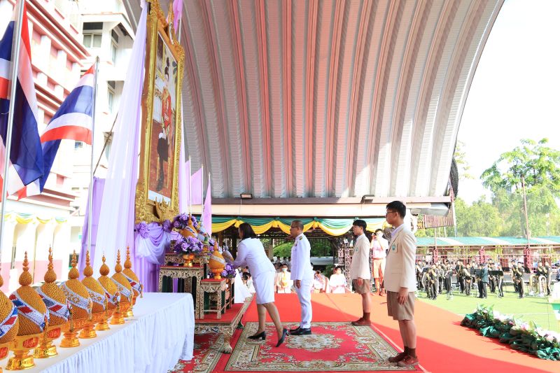 โรงเรียนเทพศิรินทร์ ร่วมพิธีถวายพระพรชัยมงคล เนื่องในโอกาส วันเฉลิมพระชนมพรรษา สมเด็จพระนางเจ้าสุทิดา พัชรสุธาพิมลลักษณ พระบรมราชินี
