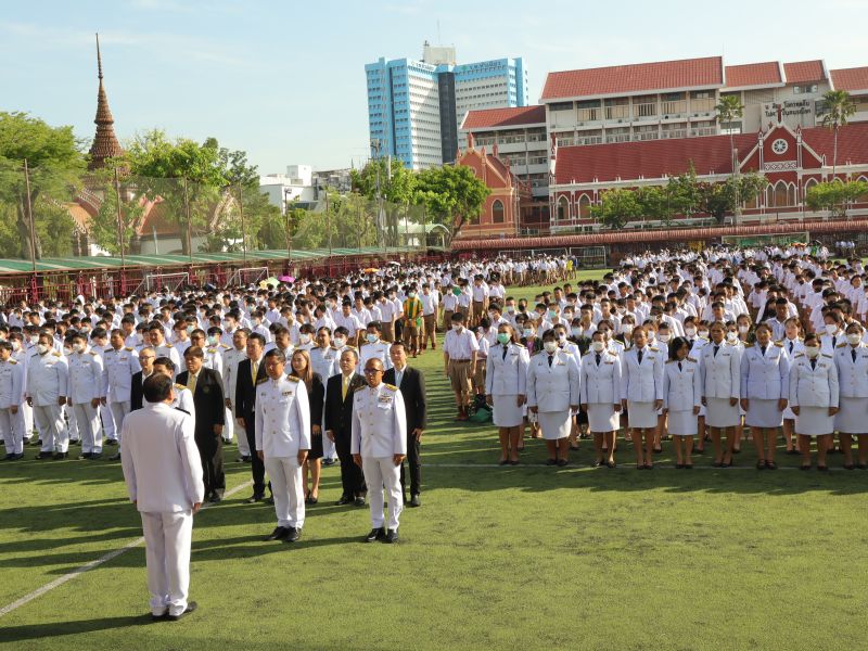 โรงเรียนเทพศิรินทร์ ร่วมพิธีถวายพระพรชัยมงคล เนื่องในโอกาส วันเฉลิมพระชนมพรรษา สมเด็จพระนางเจ้าสุทิดา พัชรสุธาพิมลลักษณ พระบรมราชินี