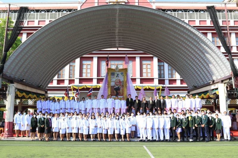 โรงเรียนเทพศิรินทร์ ร่วมพิธีถวายพระพรชัยมงคล เนื่องในโอกาส วันเฉลิมพระชนมพรรษา สมเด็จพระนางเจ้าสุทิดา พัชรสุธาพิมลลักษณ พระบรมราชินี