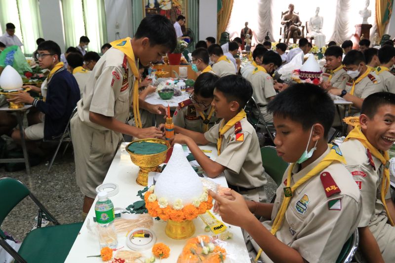 โรงเรียนเทพศิรินทร์ จัดกิจกรรมประกวดพานไหว้ครู เนื่องในพิธีไหว้ครู ปีการศึกษา 2566
