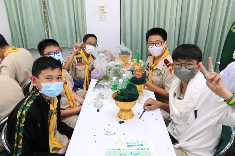 โรงเรียนเทพศิรินทร์ จัดกิจกรรมประกวดพานไหว้ครู เนื่องในพิธีไหว้ครู ปีการศึกษา 2566