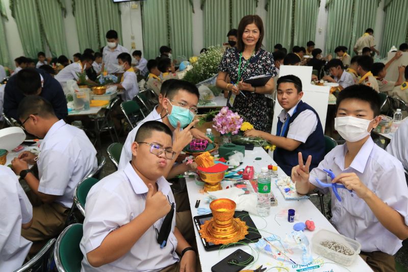 โรงเรียนเทพศิรินทร์ จัดกิจกรรมประกวดพานไหว้ครู เนื่องในพิธีไหว้ครู ปีการศึกษา 2566