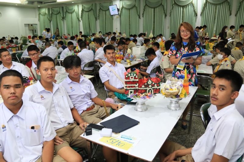 โรงเรียนเทพศิรินทร์ จัดกิจกรรมประกวดพานไหว้ครู เนื่องในพิธีไหว้ครู ปีการศึกษา 2566