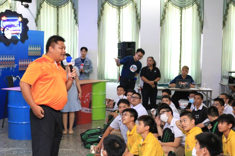 โรงเรียนเทพศิรินทร์ ร่วมกิจกรรมพิเศษ Mansome School tour 2023 : บูสความดูดี #น้ามาสอน