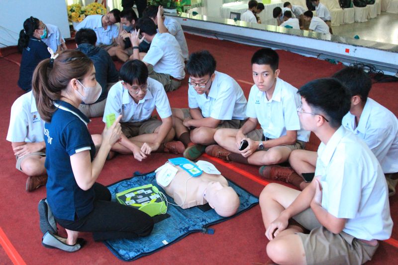 การจัดอบรมการปฐมพยาบาล และช่วยชีวิตขั้นพื้นฐาน ภายใต้โครงการ “BDMS อบรมการช่วยชีวิต”