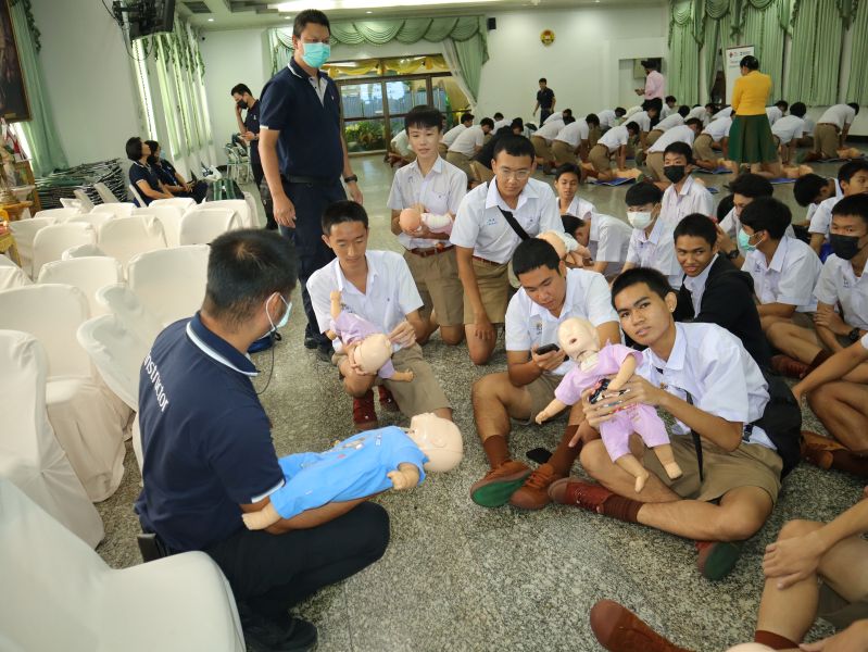 การจัดอบรมการปฐมพยาบาล และช่วยชีวิตขั้นพื้นฐาน ภายใต้โครงการ “BDMS อบรมการช่วยชีวิต”