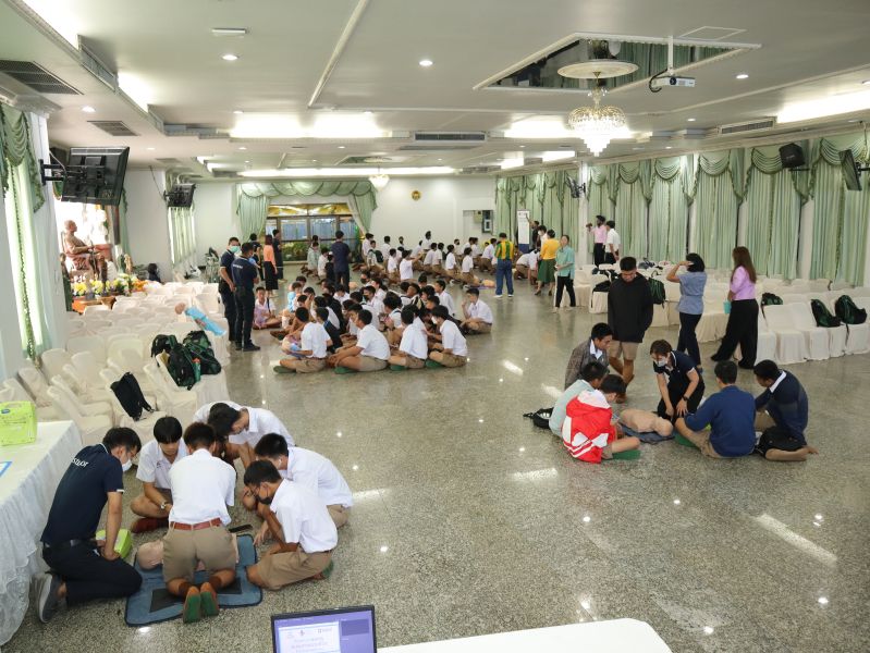 การจัดอบรมการปฐมพยาบาล และช่วยชีวิตขั้นพื้นฐาน ภายใต้โครงการ “BDMS อบรมการช่วยชีวิต”