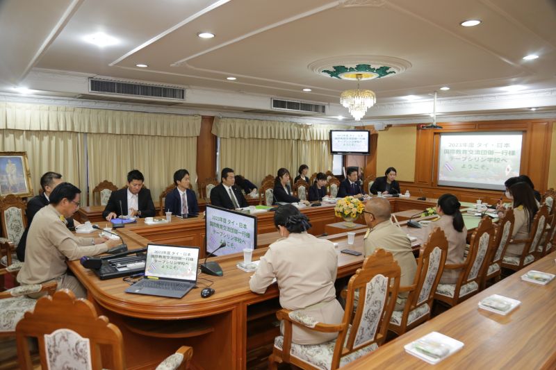 การประชุมแลกเปลี่ยนและศึกษาดูงานให้แก่คณะครูจากประเทศญี่ปุ่น