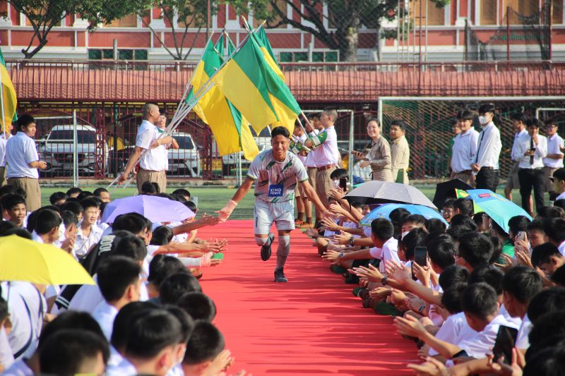 โรงเรียนเทพศิรินทร์ เปิดตัวนักฟุตบอล จตุรมิตรสามัคคี ครั้งที่ 30