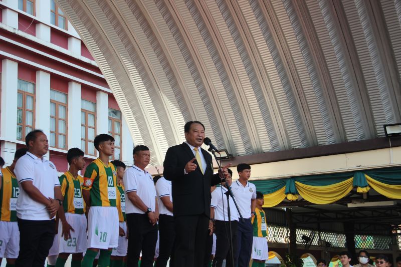 โรงเรียนเทพศิรินทร์ เปิดตัวนักฟุตบอล จตุรมิตรสามัคคี ครั้งที่ 30