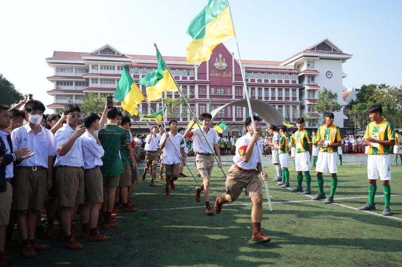 โรงเรียนเทพศิรินทร์ เปิดตัวนักฟุตบอล จตุรมิตรสามัคคี ครั้งที่ 30
