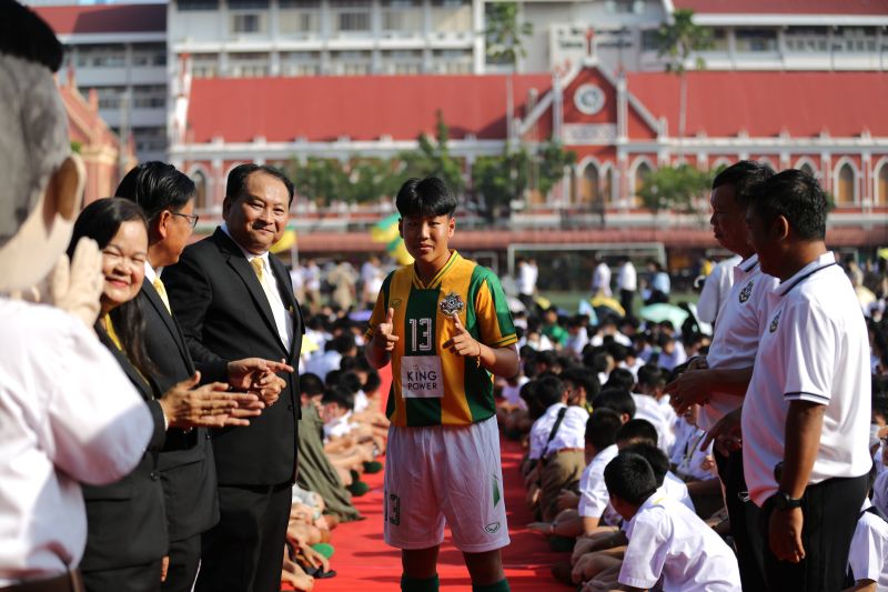 โรงเรียนเทพศิรินทร์ เปิดตัวนักฟุตบอล จตุรมิตรสามัคคี ครั้งที่ 30