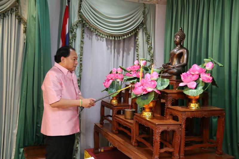 พิธีเปิดการสอบธรรมศึกษาชั้นตรี โท เอก ประจำปีการศึกษา 2566 สำนักเรียนวัดเทพศิรินทราวาส 