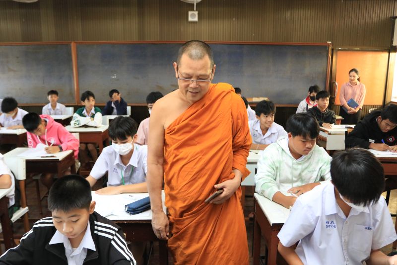 พิธีเปิดการสอบธรรมศึกษาชั้นตรี โท เอก ประจำปีการศึกษา 2566 สำนักเรียนวัดเทพศิรินทราวาส 