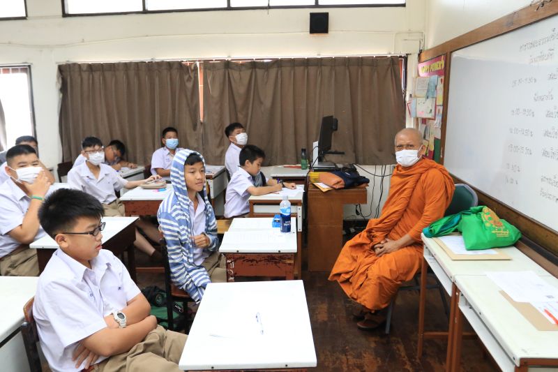 พิธีเปิดการสอบธรรมศึกษาชั้นตรี โท เอก ประจำปีการศึกษา 2566 สำนักเรียนวัดเทพศิรินทราวาส 