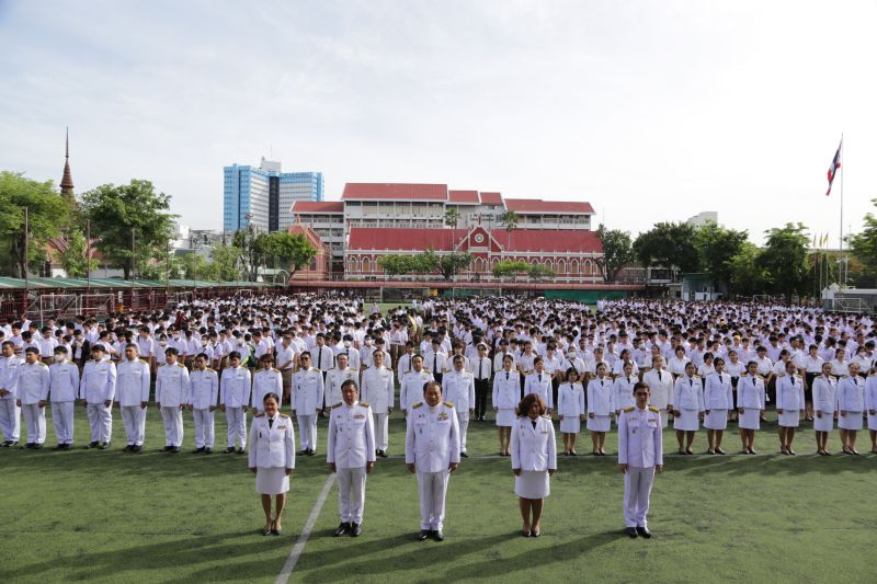 โรงเรียนเทพศิรินทร์ ร่วมพิธีถวายพระพรชัยมงคล เนื่องในโอกาส วันเฉลิมพระชนมพรรษา สมเด็จพระนางเจ้าสุทิดา พัชรสุธาพิมลลักษณ พระบรมราชินี