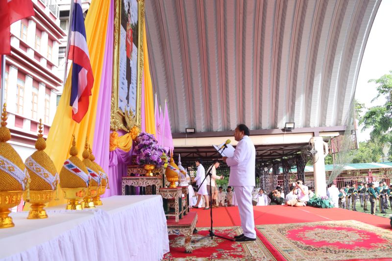 โรงเรียนเทพศิรินทร์ ร่วมพิธีถวายพระพรชัยมงคล เนื่องในโอกาส วันเฉลิมพระชนมพรรษา สมเด็จพระนางเจ้าสุทิดา พัชรสุธาพิมลลักษณ พระบรมราชินี