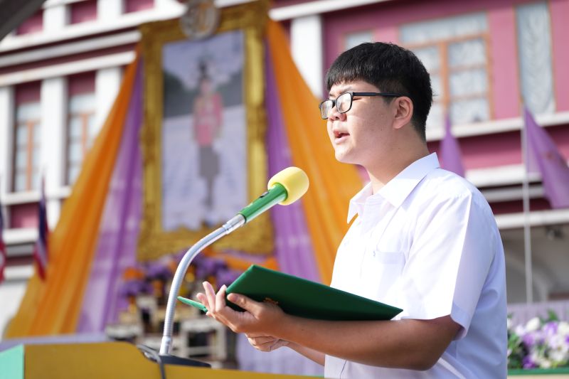 โรงเรียนเทพศิรินทร์ ร่วมพิธีถวายพระพรชัยมงคล เนื่องในโอกาส วันเฉลิมพระชนมพรรษา สมเด็จพระนางเจ้าสุทิดา พัชรสุธาพิมลลักษณ พระบรมราชินี