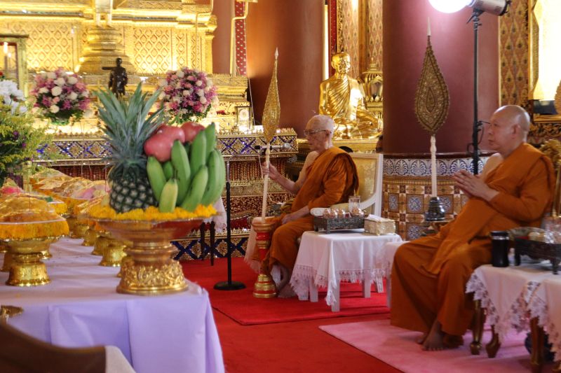 พิธีเจริญพระพุทธมนต์นวัคคหายุสมธัมม์ เสริมสิริมงคลวันพระราชสมภพ  ถวายเป็นพระราชกุศล แด่ สมเด็จพระนางเจ้าฯ พระบรมราชินี