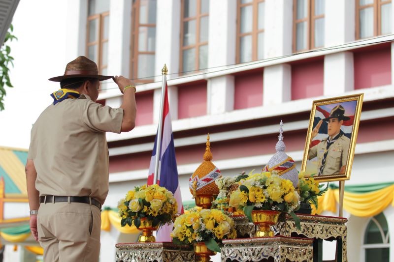 พิธีทบทวนคำปฏิญาณเนื่องในวันคล้ายวันสถาปนาคณะลูกเสือแห่งชาติ ประจำปี 2567