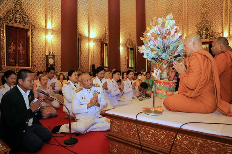 พระเจ้าวรวงศ์เธอ พระองค์เจ้าสิริภาจุฑาภรณ์ เสด็จพระราชดำเนิน ในการพระราชพิธีทรงบำเพ็ญพระราชกุศลถวายผ้าพระกฐิน