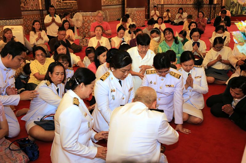 พระเจ้าวรวงศ์เธอ พระองค์เจ้าสิริภาจุฑาภรณ์ เสด็จพระราชดำเนิน ในการพระราชพิธีทรงบำเพ็ญพระราชกุศลถวายผ้าพระกฐิน